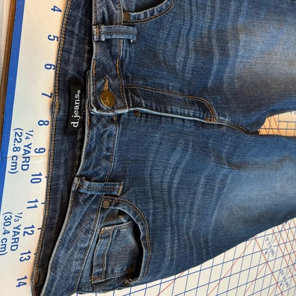 D Jeans Dark Blue Skinny Distressed Jeans – Size 8P